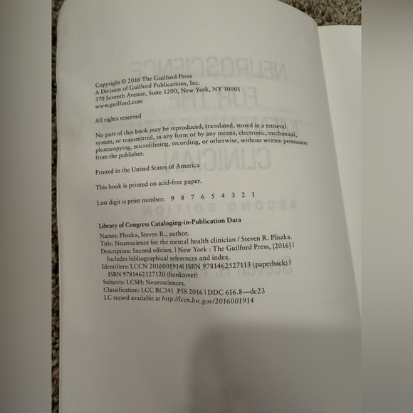 Neuroscience for the Mental Health Clinician Book - Picture 2 of 2